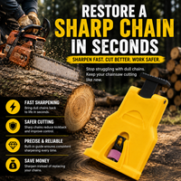 One Set Yellow Chain Sharpener