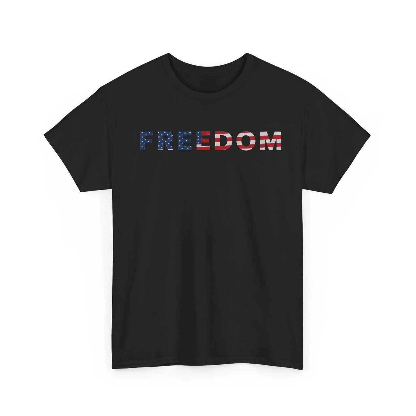 Freedom Patriotic T-Shirt – Classic American Flag Cotton Tee for Men & Women