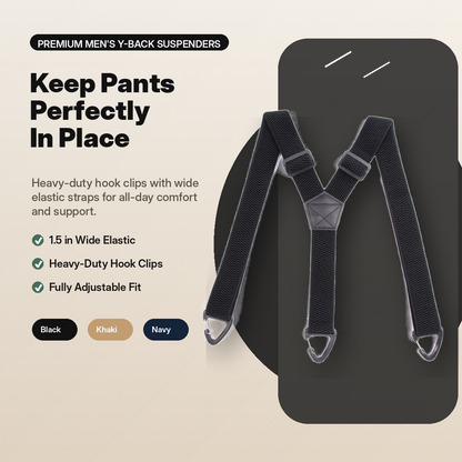 ⏰Men's X-Back Suspenders with Hook Clips