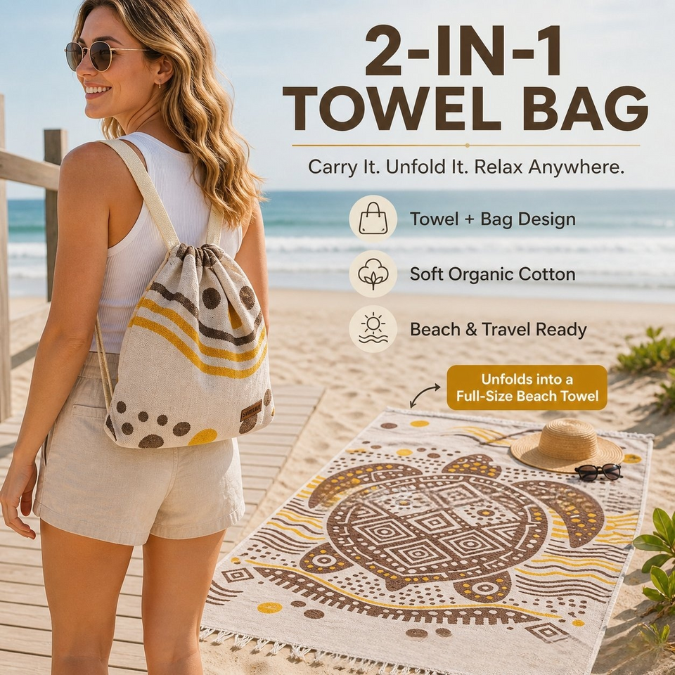 🏖️ 2-in-1 Beach Towel Backpack 🎒
