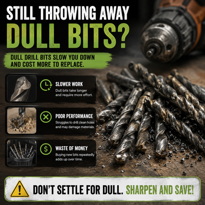 ⚡Angle Grinder Drill Bit Sharpener – 3–12mm Portable Sharpening To