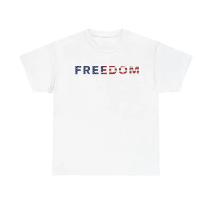 Freedom Patriotic T-Shirt – Classic American Flag Cotton Tee for Men & Women