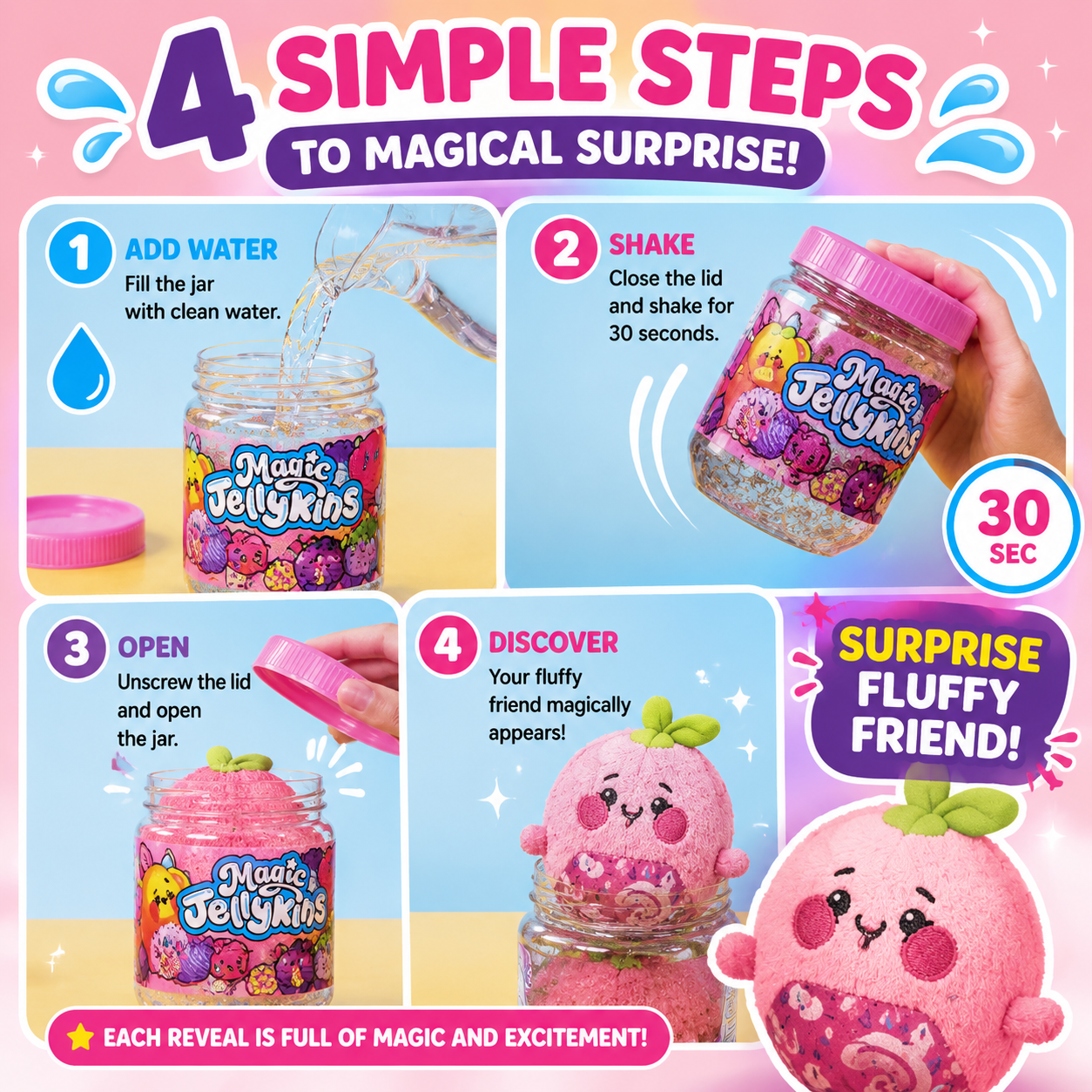 🎁 Magic Surprise Plush Jar 2026 – Cute Hidden Collectible Toy Gift For Kids