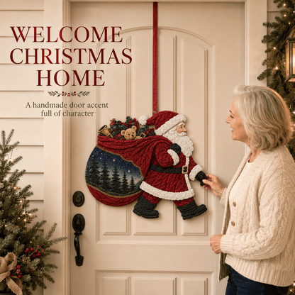 🧵 Christmas Fabric Art Door Hanging Craft Kit