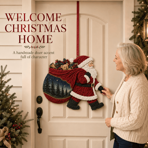 🧵 Christmas Fabric Art Door Hanging Craft Kit