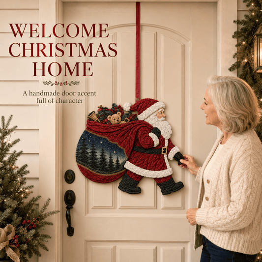 🧵 Christmas Fabric Art Door Hanging Craft Kit