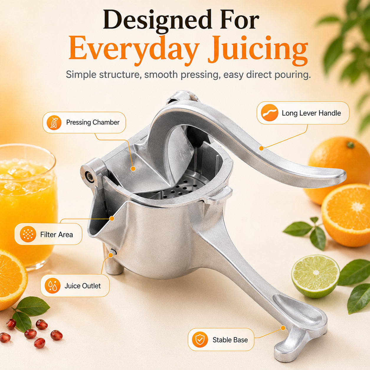 🍋Fruit Juicer—Ready to enjoy fresh juice anytime.🍊