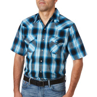 Blue Ombre Plaid