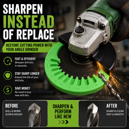⚡Angle Grinder Drill Bit Sharpener – 3–12mm Portable Sharpening To