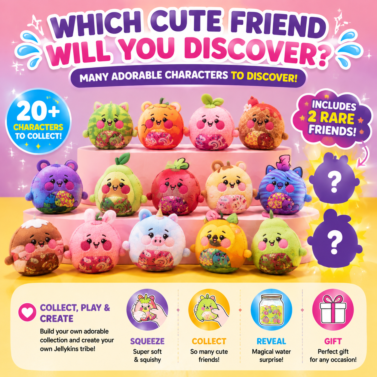🎁 Magic Surprise Plush Jar 2026 – Cute Hidden Collectible Toy Gift For Kids
