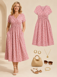 Dusty Pink Mini Floral