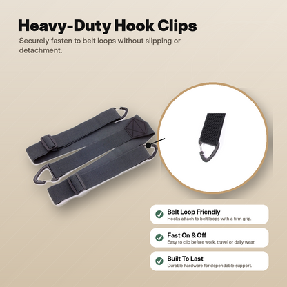 ⏰Men's X-Back Suspenders with Hook Clips