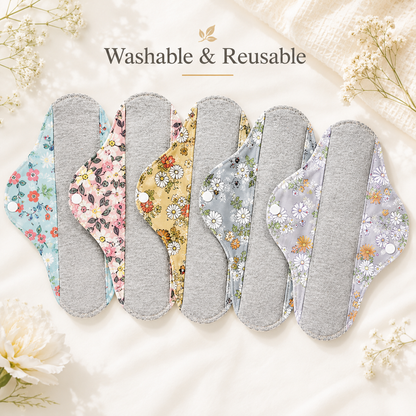 ✨5/10PCS Reusable Leak Protection Pads for Women – Soft, Washable & Breathable Daily Care