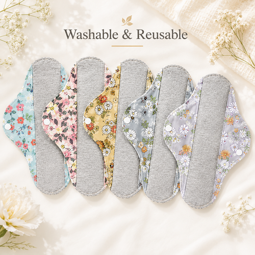 ✨5/10PCS Reusable Leak Protection Pads for Women – Soft, Washable & Breathable Daily Care