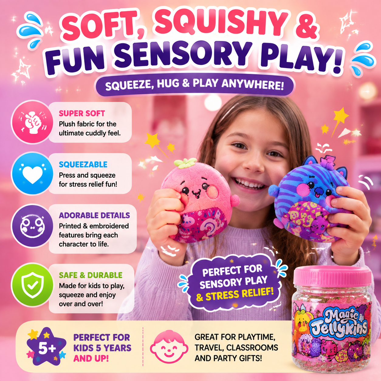 🎁 Magic Surprise Plush Jar 2026 – Cute Hidden Collectible Toy Gift For Kids