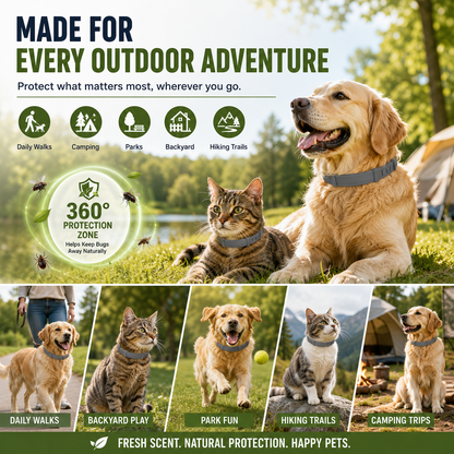 🔥 55% OFF TODAY 🐾 Fresh Scent Pet Collar For Dogs & Cats
