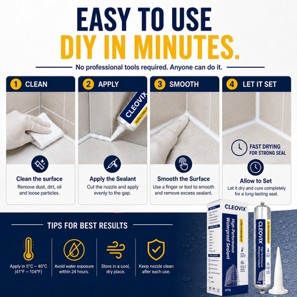 💧 High-Performance Waterproof Sealant – Seal Leaks, Gaps & Joints with Ease
