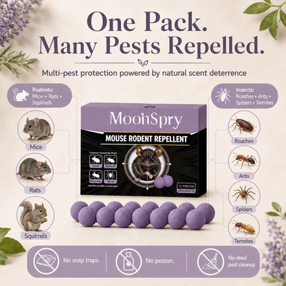 12-Pack Rodent Repellent Balls for Home Kitchen Effective Pest Control Solution