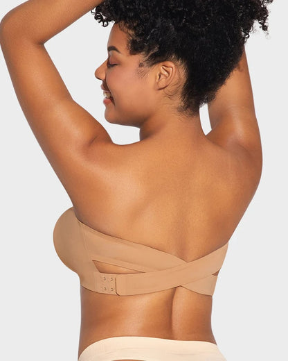 ⏰Buy 1 Get 1 Free💕Non-Slip Crossover Side Hook Bandeau Bra