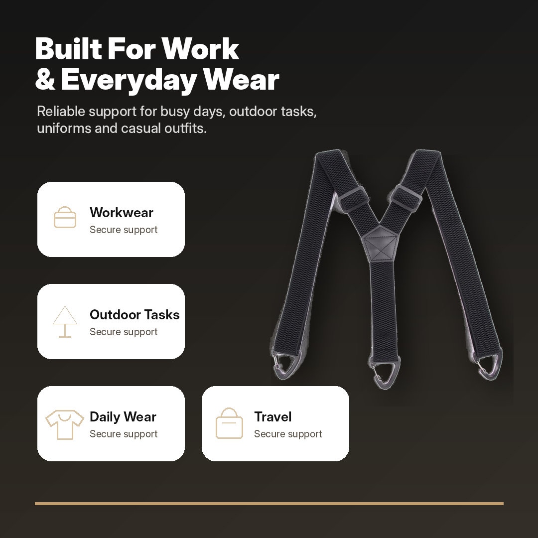 ⏰Men's X-Back Suspenders with Hook Clips