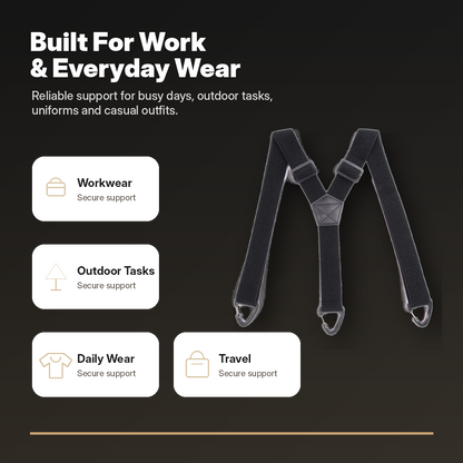 ⏰Men's X-Back Suspenders with Hook Clips