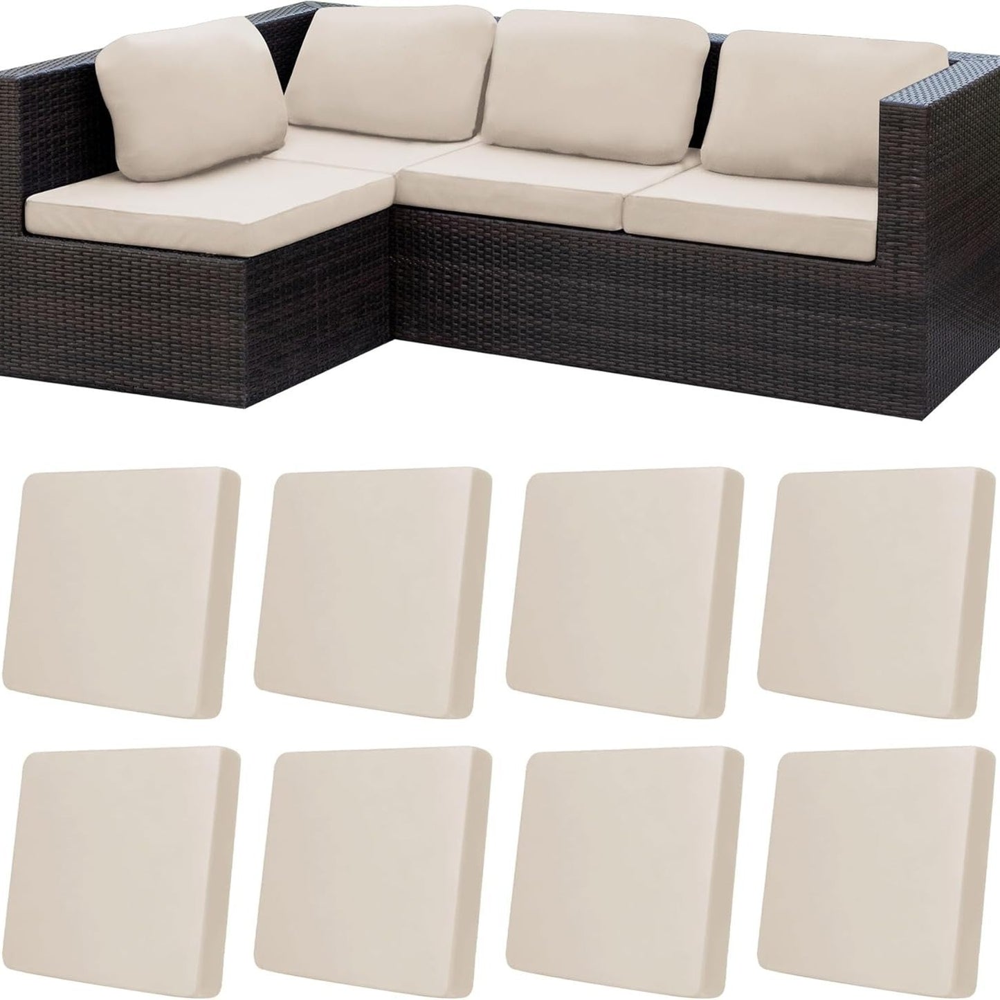 🪑 Stretch Sofa Cushion Covers Set (4 / 8 / 12 PCS)