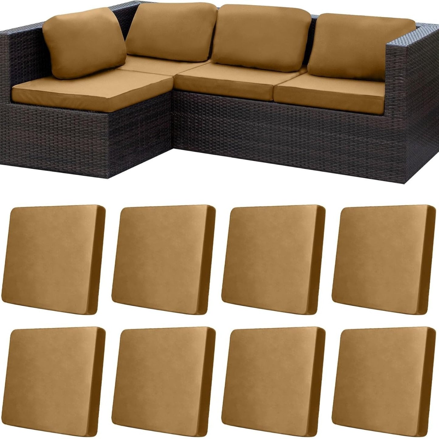 🪑 Stretch Sofa Cushion Covers Set (4 / 8 / 12 PCS)