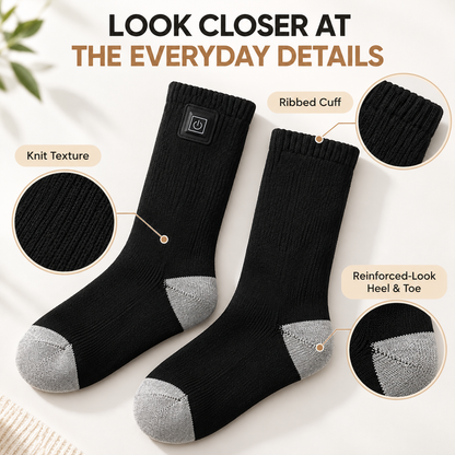 🔥🧦 WarmStep – Rechargeable Heated Socks for Winter & Outdoor Comfort
