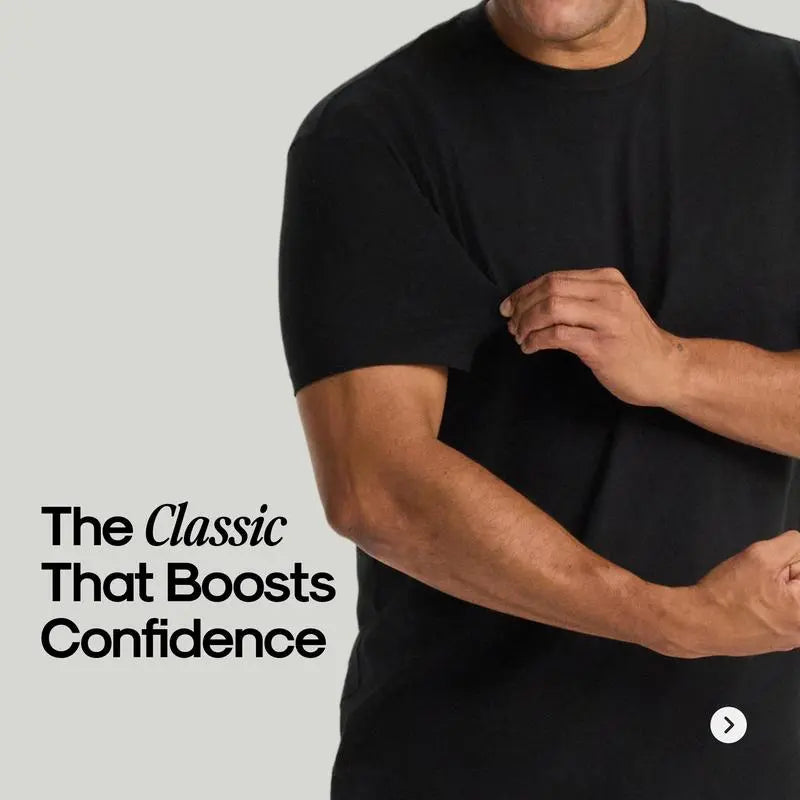 👕 Men’s Premium Crew Neck T-Shirt 4-Pack
