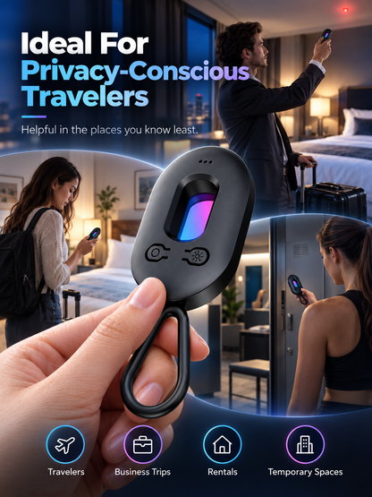 🕵️ Portable Hidden Camera Detector – Infrared Anti-Spy Privacy Scanner