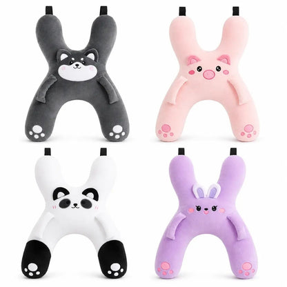 🐷 Cozy Car Neck Pillow for Kids 💖