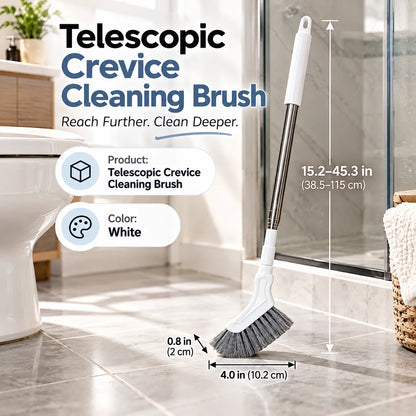 🧼 Telescopic Crevice Cleaning Brush – Long Handle Gap Cleaner for Bathroom, Toilet, Floors & Windows