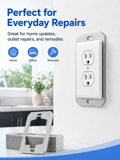 🛠 Outlet Repair Spacers – Easy Fix for Loose, Crooked & Recessed Outlets