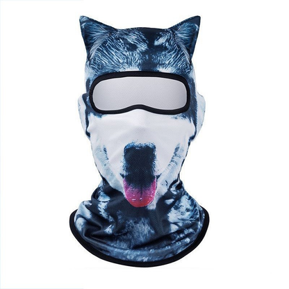 🐾❄️  3D Cat Print Balaclava – Funny Full-Face Outdoor Hood Mask