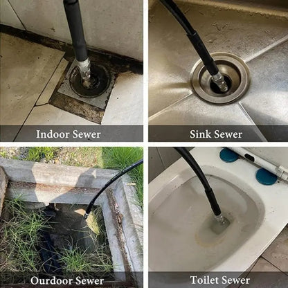 🚿 Powerful Stainless Steel Sewer Jetter Nozzle – Up to 5000 PSI for Deep Drain Cleaning! 💧
