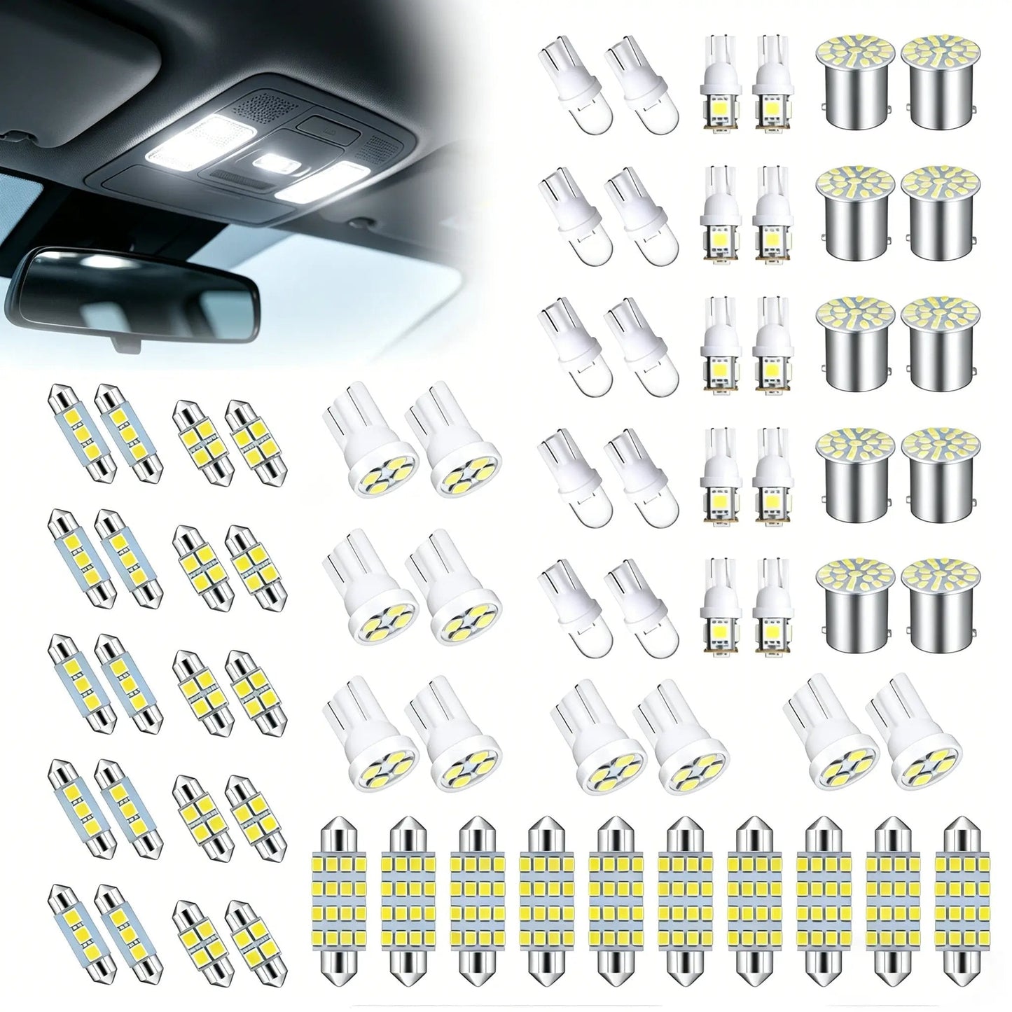 🔥 FLASH SALE: 70 & 42 Pcs Interior Car Light Kit