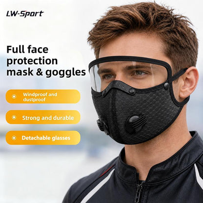 😷🚴‍♂️AirGuard Pro™ Carbon Filter Dust Mask | Breathable • Reusable • Adjustable Protection