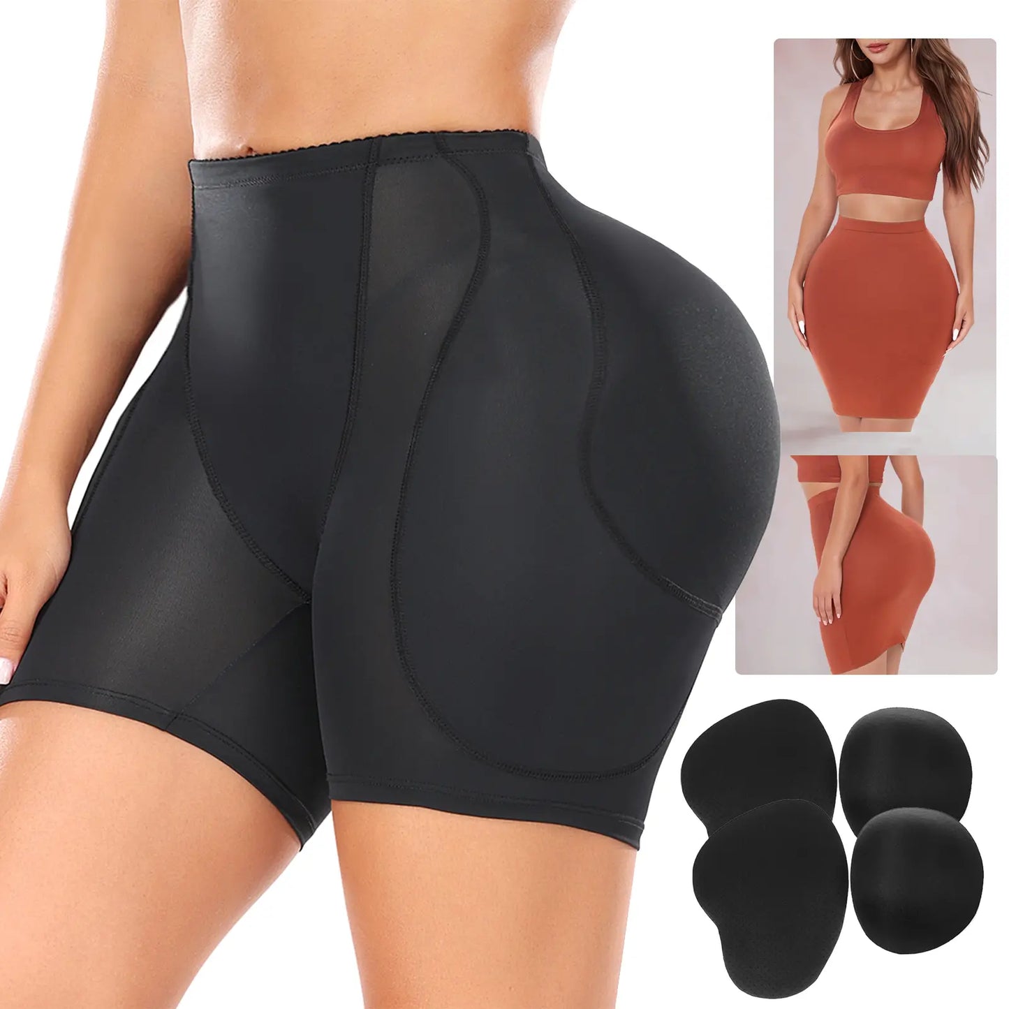 Women Hip Padded Shapewear Booty Lifter Control Panty