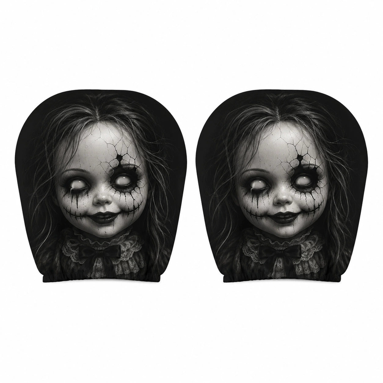 💥New Launch | Quirky Black Skull Car Headrest Cover
