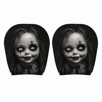 💥New Launch | Quirky Black Skull Car Headrest Cover