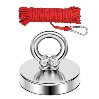 🔥🛠️Heavy Duty Fishing Magnet,Magnet with Countersunk Eyebolt