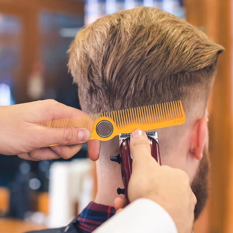 Professional Hairdressing Comb with Finger Spinner Rotating Comb