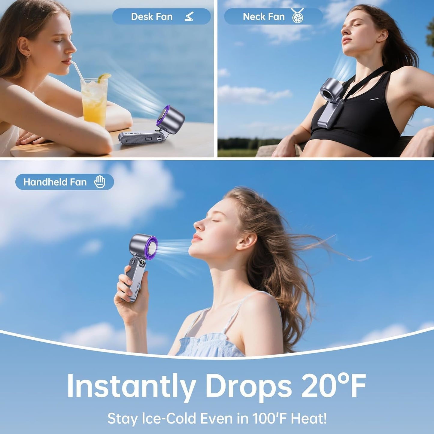 ⚡Hot Sales 49% OFF🔥Handheld High Speed Fan