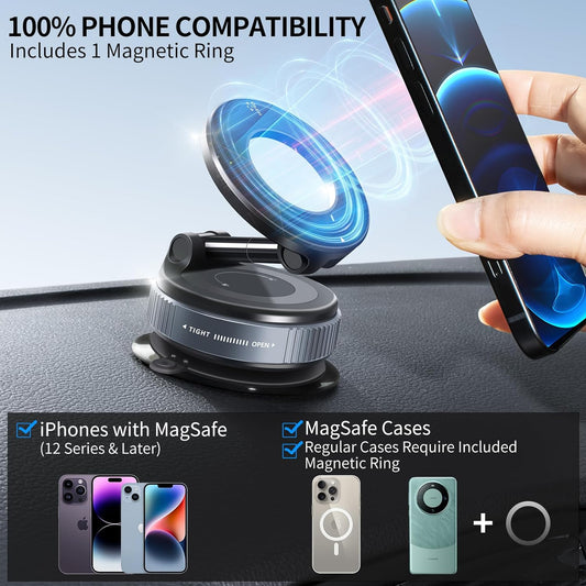 🔥Bestseller｜800+ Sold Daily｜Foldable Magnetic Car Mount