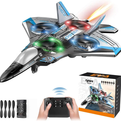 🔥 Hot Sale | Colorful LED Stunt Fighter Jet Drone