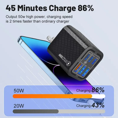 Portable Multi Port Charging Station 50W