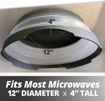 Magnetic 12-Inch Clear BPA-Free Kitchen Utensil Food Lid