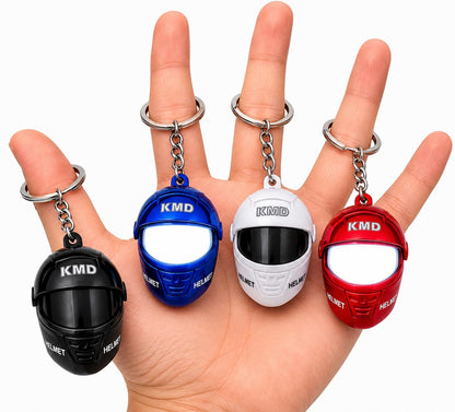 🏍️ Motorcycle Helmet LED Keychain with Light – Limited Time Sale