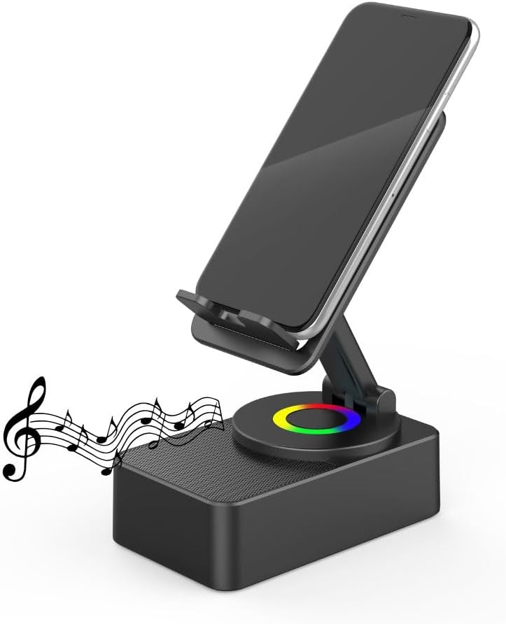 3 in 1 Wireless Bluetooth-compatible Portable Cell Phone Holder Speaker