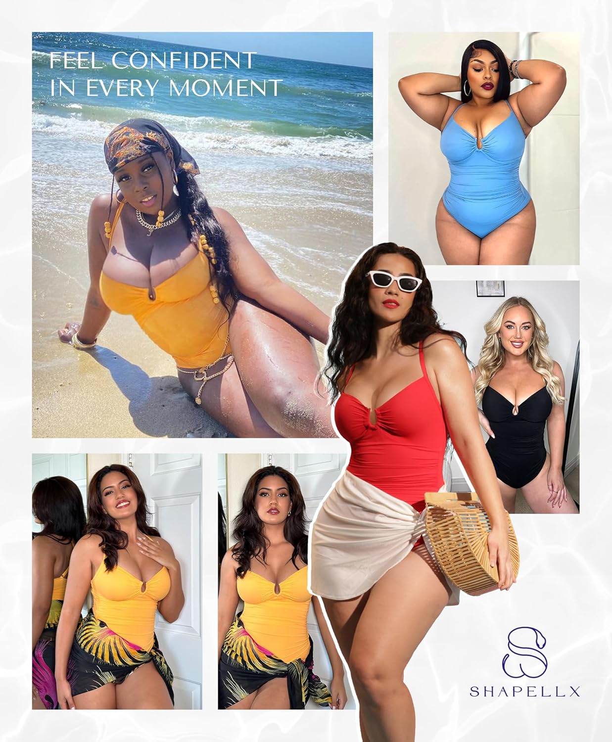 🔥2026 summer trend | Women's U-Ring Cut Out Slimming Swimwear One Piece Tummy Tucking Bathing Suit